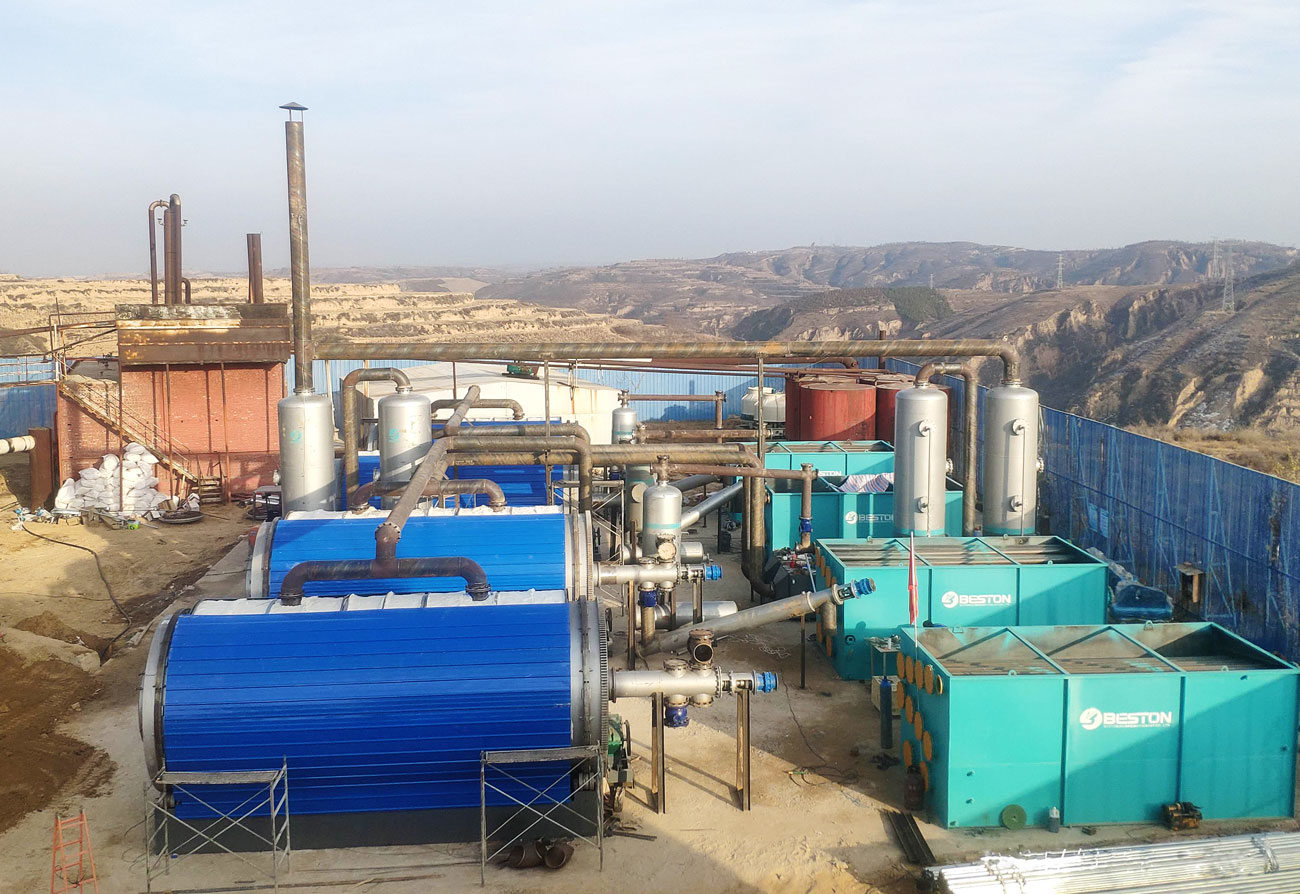 Beston Semi-continuous Pyrolysis Plant Installed in China